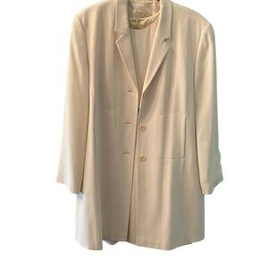 she Germany Elegant Cream Women's long Blazer. Size 12. NWOT